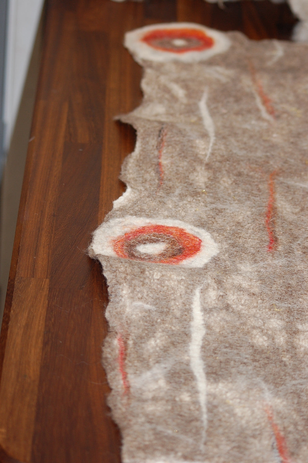 Handmade Freeform Shaped Table Runner